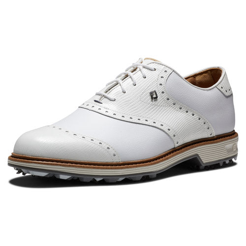 Load image into Gallery viewer, FJ Premier Series Wilcox Golf Shoe - White/White/Light Grey
