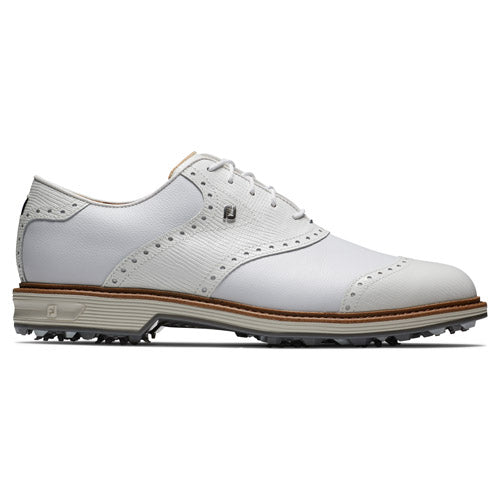 Load image into Gallery viewer, FJ Premier Series Wilcox Golf Shoe - White/White/Light Grey
