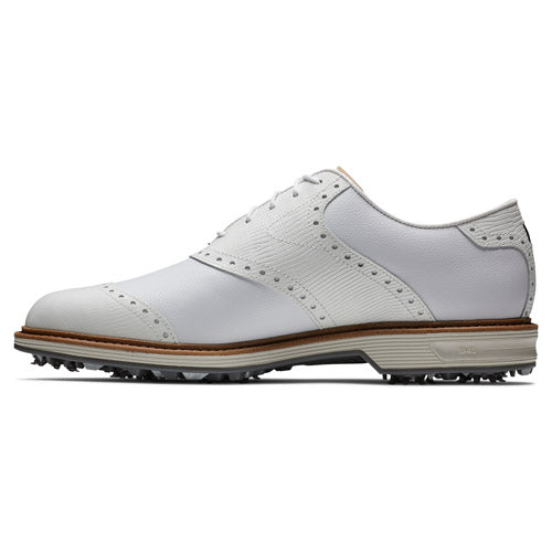 Load image into Gallery viewer, FJ Premier Series Wilcox Golf Shoe - White/White/Light Grey
