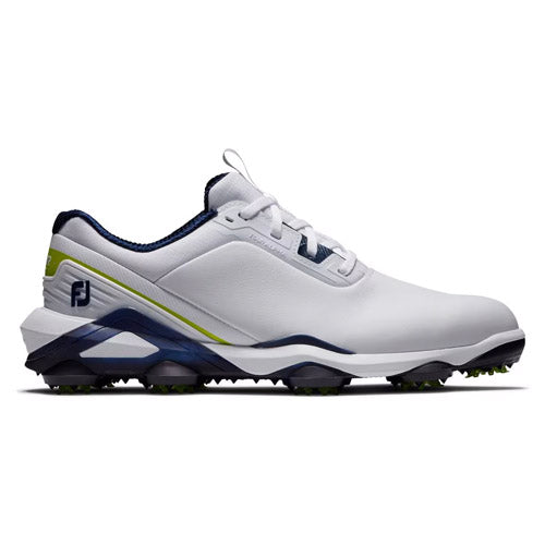 FJ Tour Alpha Golf Shoes - White/Navy/Lime