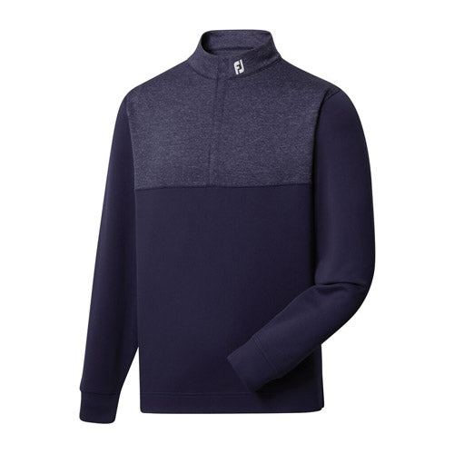 FJ Heather Yoke Half-Zip - Navy