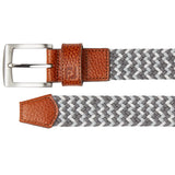 FootJoy Braided Belt - Gravel/Grey/White