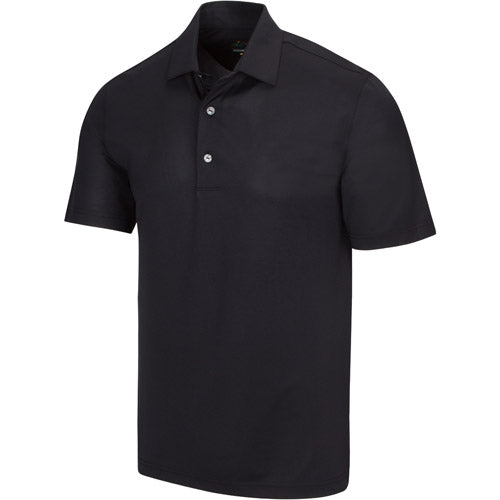 Greg Norman Freedom Micro Pique Stretch Polo - Black