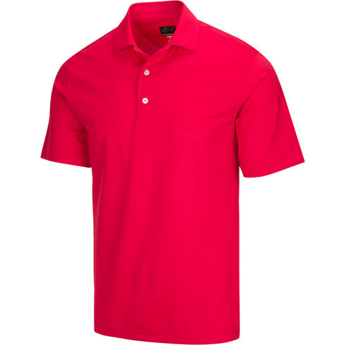 Greg Norman Freedom Micro Pique Stretch Polo - Red