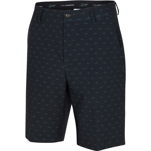 Greg Norman Hybrid Shark Print Shorts - Black