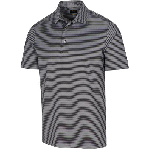 Greg Norman Freedom Micro Pique Classic Stripe - Black