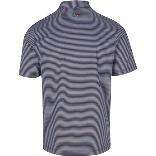 Greg Norman Freedom Micro Pique Classic Stripe - Navy