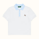 Womens Kooka Polo - White / Sky