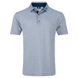 Citrus Print Lisle - Grey/Navy