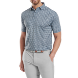 Floral Sketch Lisle - White/Navy