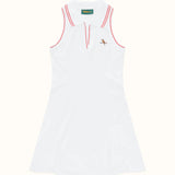 Fairway Dress - White / Red
