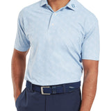 Speckle Print Lisle - Blue Jay/White