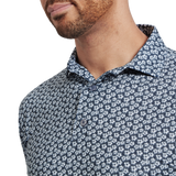 Floral Sketch Lisle - White/Navy