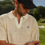 Kooka Loom Knit Polo - Oat / Cream