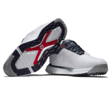 FootJoy Pro SLX Spikeless Shoes - White/Navy/Red