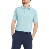 Lisle Micro Feeder Stripe-  Light Blue/White