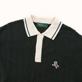 Kooka Knit Polo - Pine / Cream