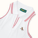 Fairway Dress - White / Red