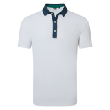 Star Geo Trim Pique - White
