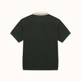 Kooka Knit Polo - Pine / Cream