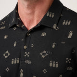 Weather Patterns Polo - Black