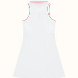 Fairway Dress - White / Red
