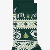 Douglas Fair Isle Sock - Forest