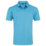 Modernist Geo Pique - Air Blue/High Tide