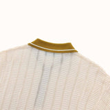 Kooka Knit Polo - Cream / Mustard