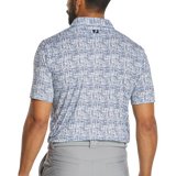 Tweed Print - White/Navy