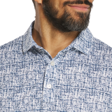 Tweed Print - White/Navy