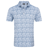 Tweed Print - White/Navy