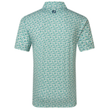 Surfs Up Print Lisle - Field Green/White/Sunshine/Navy