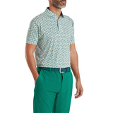 Surfs Up Print Lisle - Field Green/White/Sunshine/Navy