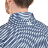 Houndstooth Geo - Dark Denim