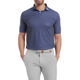 Bounce Print Pique - Dark Denim