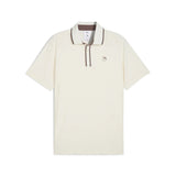 PUMA X AP Tipped Jacquard Polo - Warm White