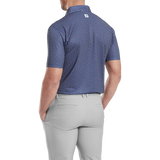 Bounce Print Pique - Dark Denim