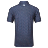 Bounce Print Pique - Dark Denim