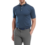 Flower Bud Lisle - Navy