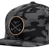Crossed Clubs Snapback - Black Camo/Copper
