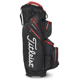 Titleist Cart 14 StaDry Cart Bag - Black/Black/Red