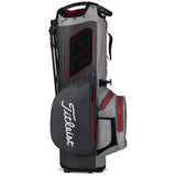 Titleist Hybrid 14 StaDry Stand Bag - Charcoal/Grey/Red