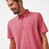 Travis Mathew 'The Heater' Men's Golf Polo - Heather Scooter