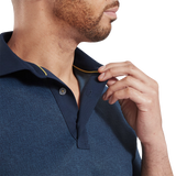 Etched Print Lisle - Navy