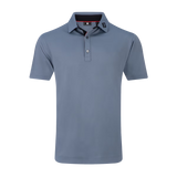 Solid Pique w/Trim - Flint/Black