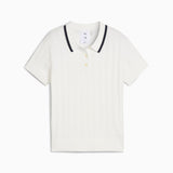 PUMA X AP Pointelle Women's Golf Polo - Warm White
