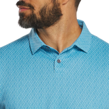 Modernist Geo Pique - Air Blue/High Tide