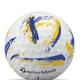 SpeedSoft Ink Golf Balls 1 Doz - Yellow/Blue