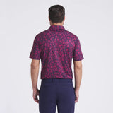 Puma Cloudspun Carmela Floral Polo - Deep Navy/Ruby Shimmer